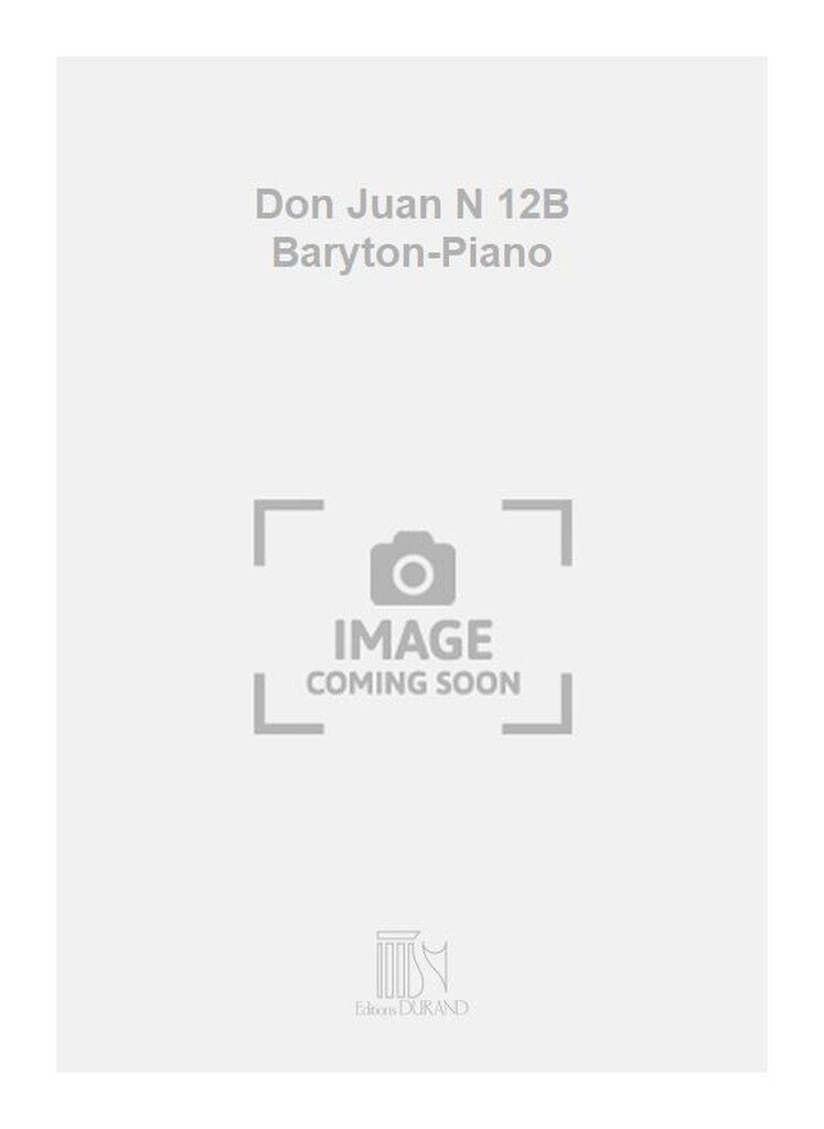 Don Juan N 12B Baryton-Piano